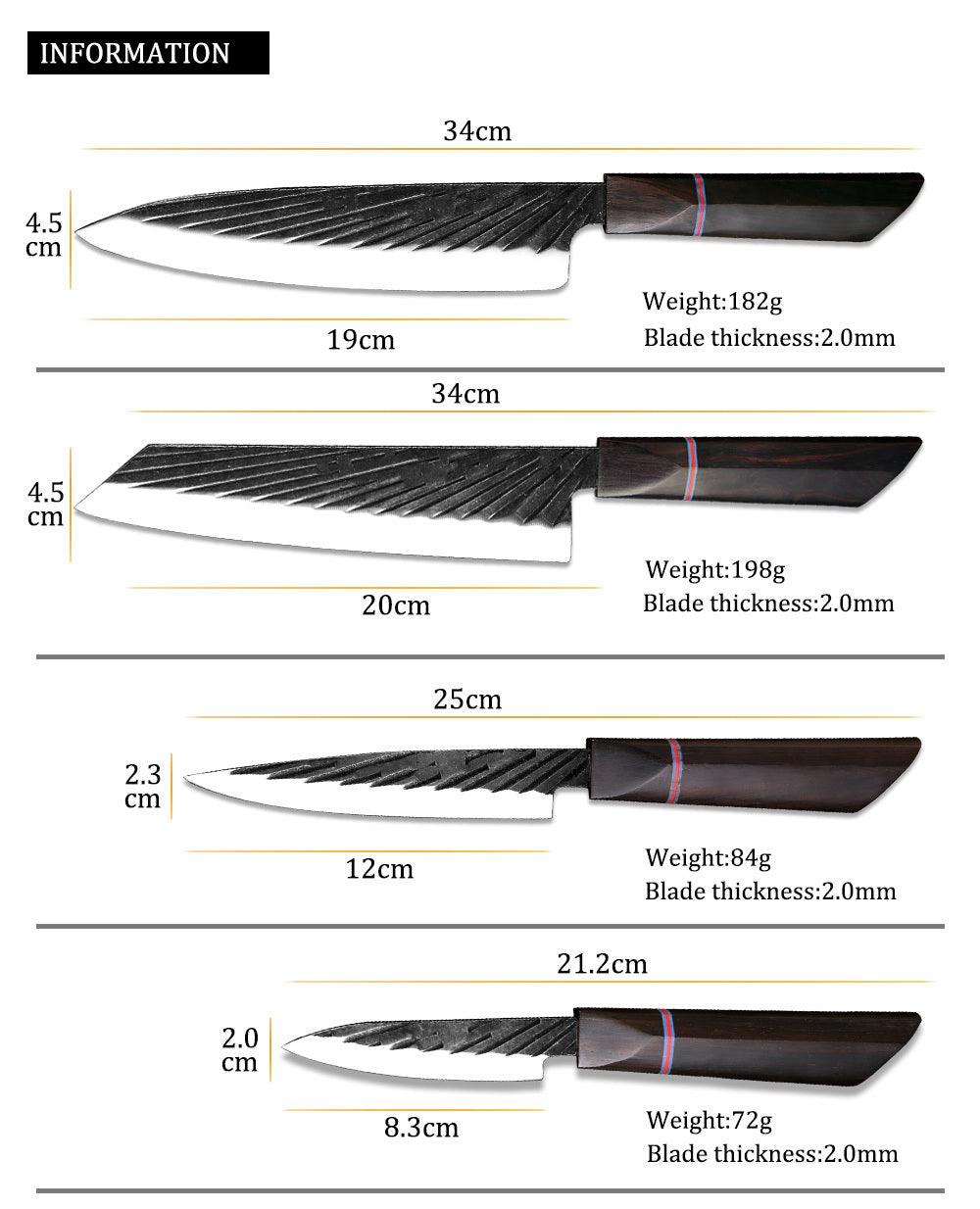 Shiro & Co. | Japanese style cutting knife set – Japanese Style Ceramic Tableware - Shiro & Co.