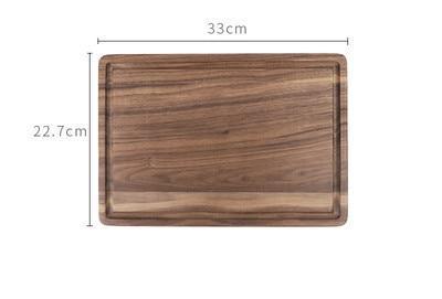 Shiro & Co. | Black Walnut Wood Cutting Board Creative Whole Tray Fruit Chopping Cutting Board Wood Chopping Blocks For Kitchen – Japanese Style Ceramic Tableware - Shiro & Co.
