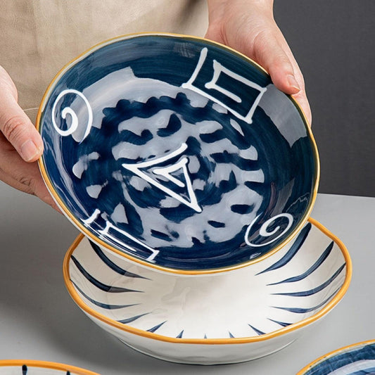 Shiro & Co. | Japanese Style Hand-painted Ceramic Dish – Japanese Style Ceramic Tableware - Shiro & Co.
