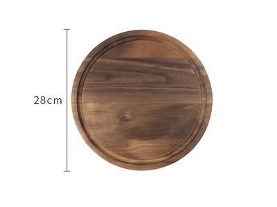 Shiro & Co. | Black Walnut Wood Cutting Board Creative Whole Tray Fruit Chopping Cutting Board Wood Chopping Blocks For Kitchen – Japanese Style Ceramic Tableware - Shiro & Co.